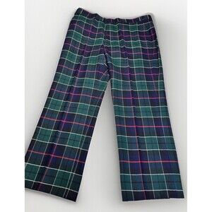 Brooks Brothers Tartan Plaid Wool Makers Pants Vintage USA Made 34x29